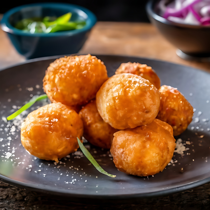 Chilli Garlic Potato Bites